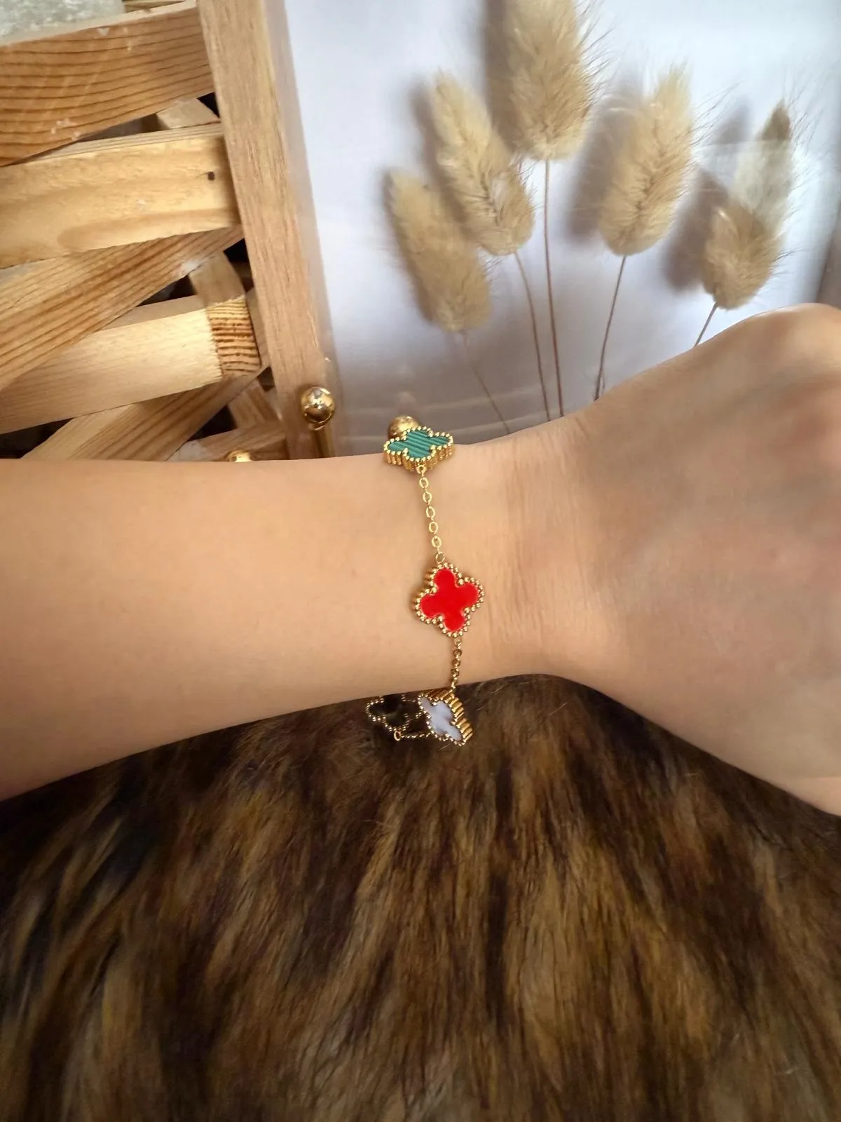 VAN CLEEF MUADİLİ GOLD COLORMİX  BİLEKLİK MODELİ